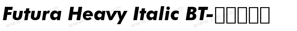 Futura Heavy Italic BT字体转换